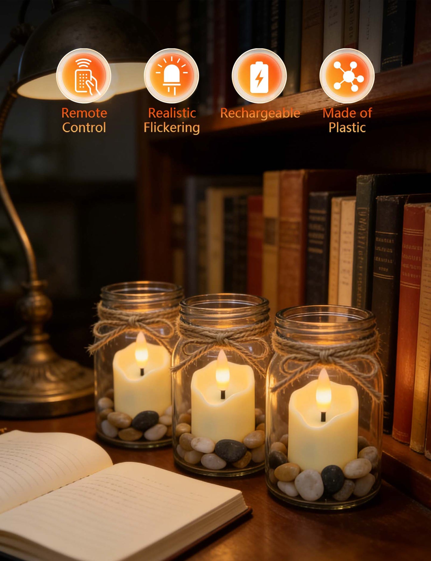 Rechargeable Flameless Tea Lights with Remote, 1.5H Fast Charge 60H+ Runtime, Timer Dimmable LED Candles, Safe Battery Operated for Wedding, Holidays, Home Decor (6 Pack)