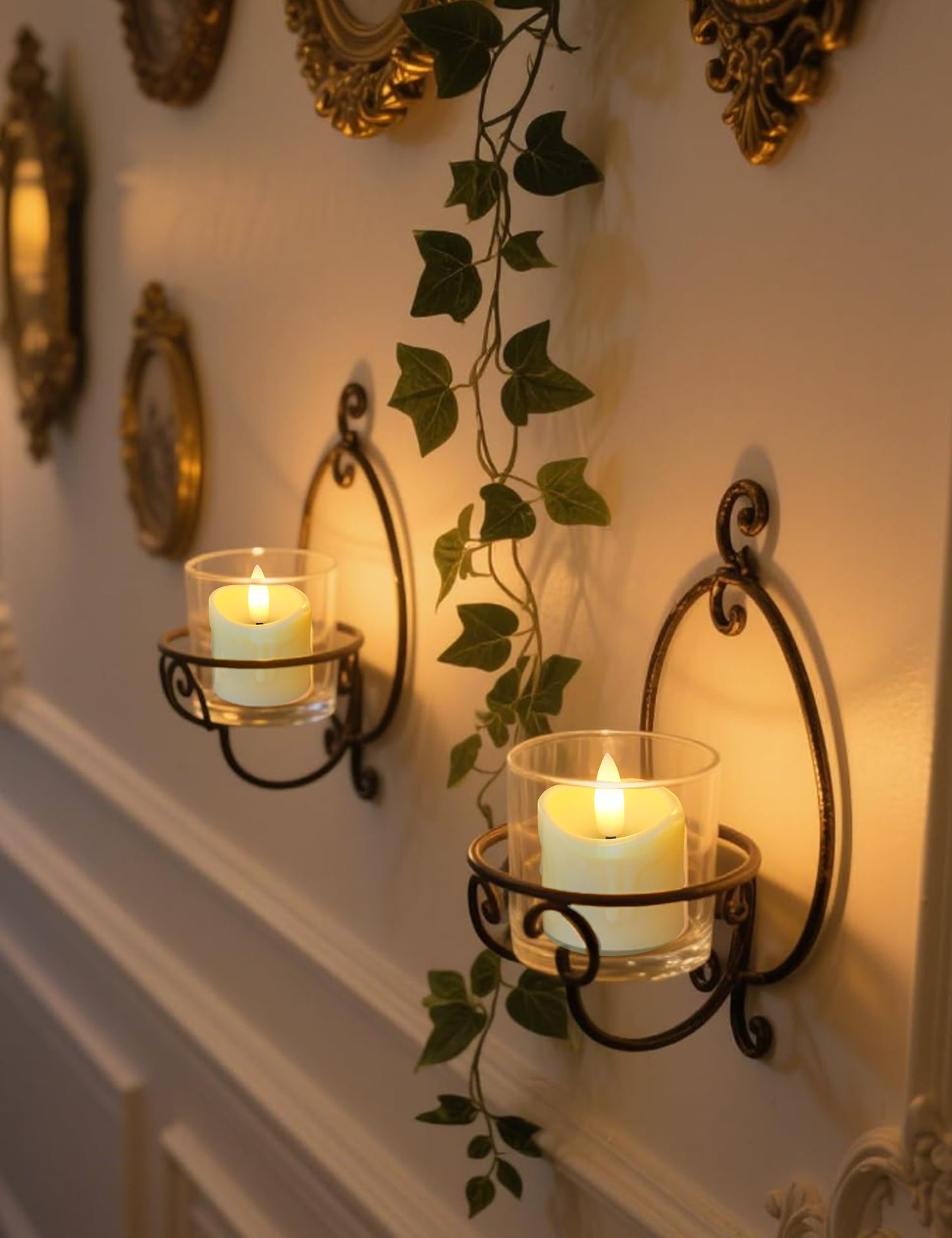 Rechargeable Flameless Tealight Candles Set of 6, LED Votive Flickering Tea Lights with Timer, Battery Operated for Soccer Party Essentials, Christmas Decor, Wedding Centerpieces & Daily Celebrations