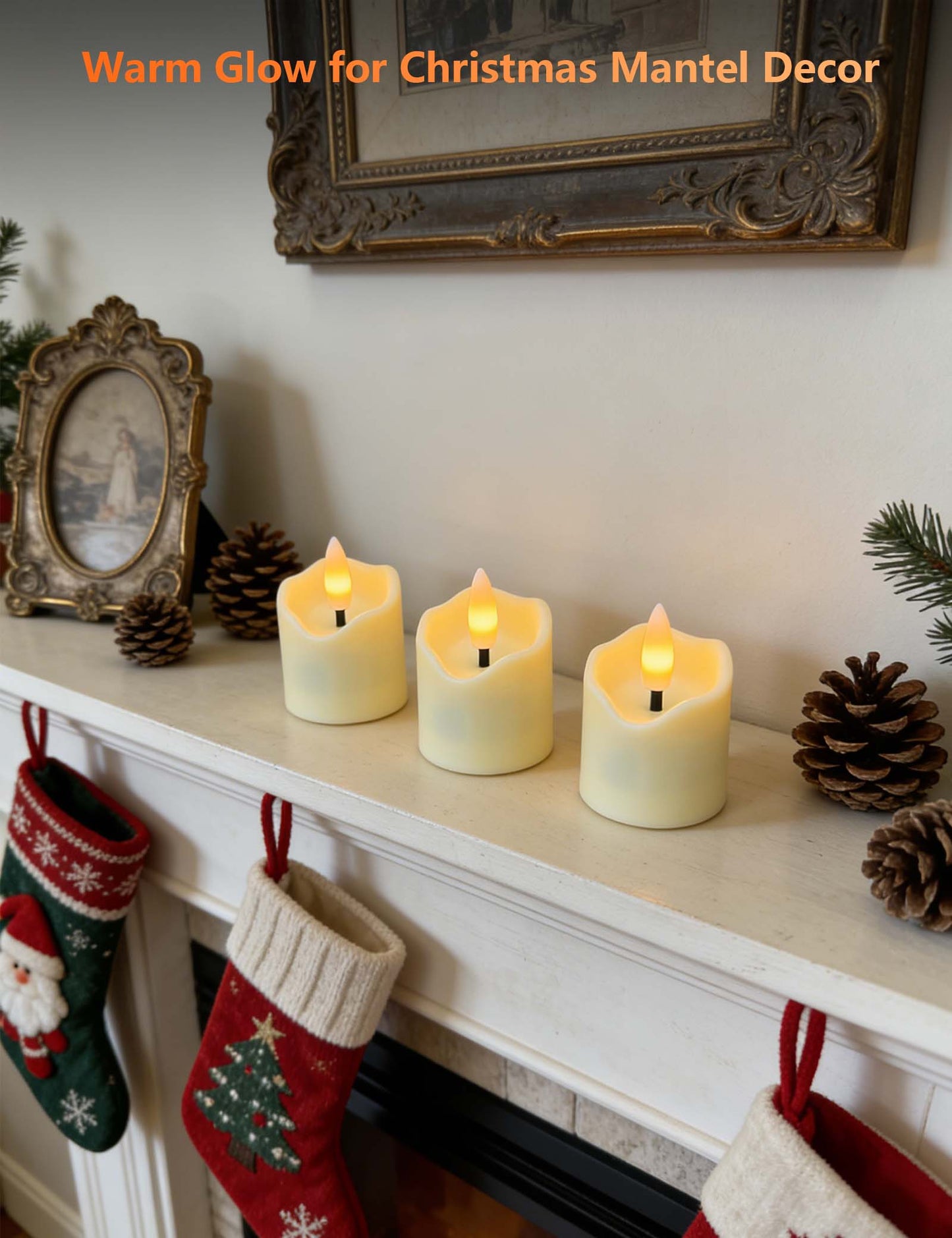 Rechargeable Flameless Tea Lights with Remote, 1.5H Fast Charge 60H+ Runtime, Timer Dimmable LED Candles, Safe Battery Operated for Wedding, Holidays, Home Decor (6 Pack)