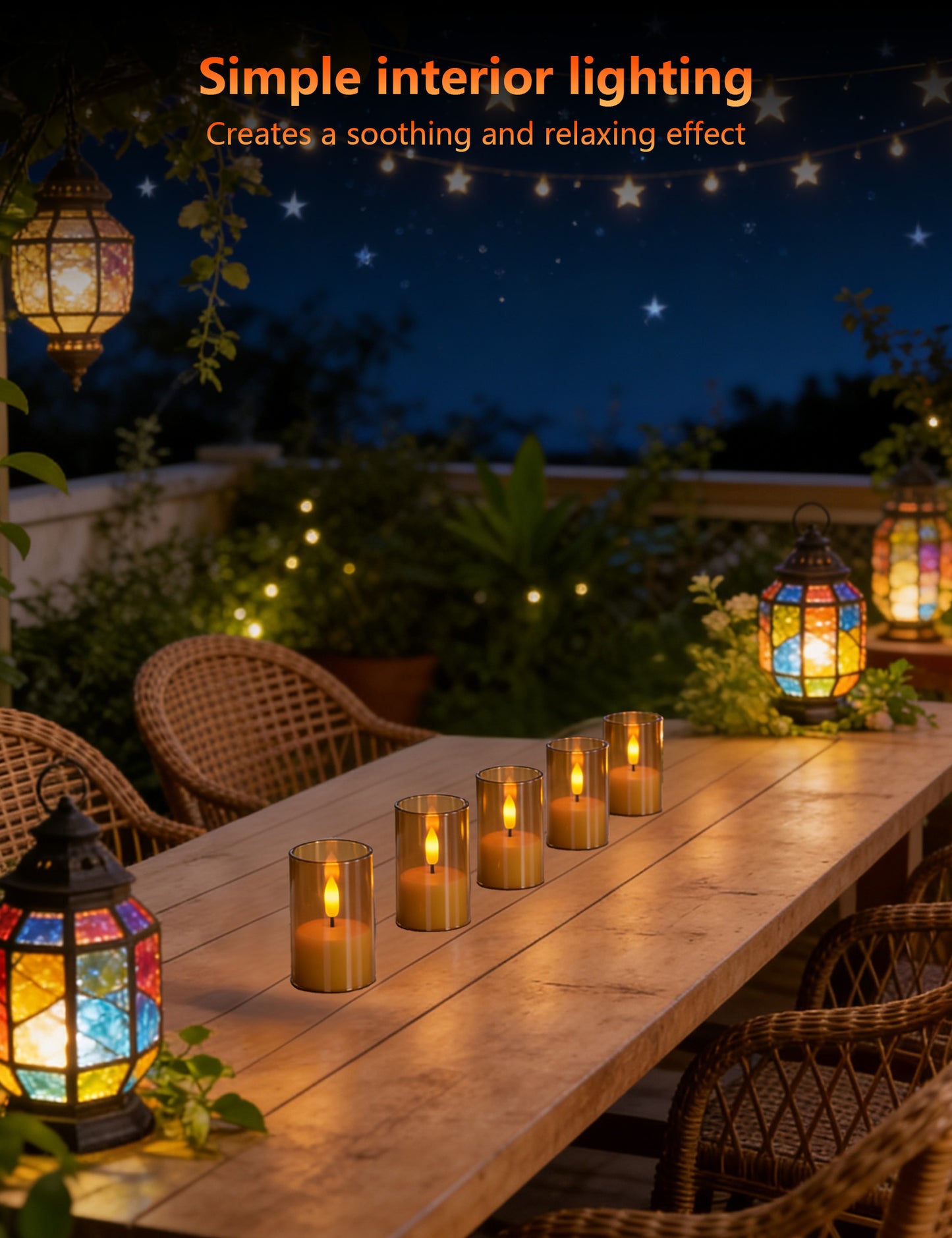 Rechargeable Flameless Candles with Remote Timer, Amber Acrylic LED Tea Lights, 1.5H Fast Charge 60H Runtime, Dimmable Flickering Votive for Home Wedding Decor, 6-Pack